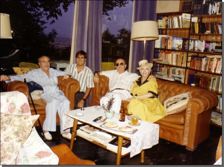 Rafael con Celestino y Hctor Infante y otra amiga, 1988