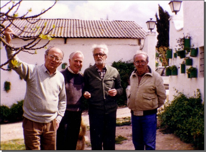 Rafael, Antonio Palomares, Lus Jimnez Martos y Lus Balsera, finca El Altillo, 1987